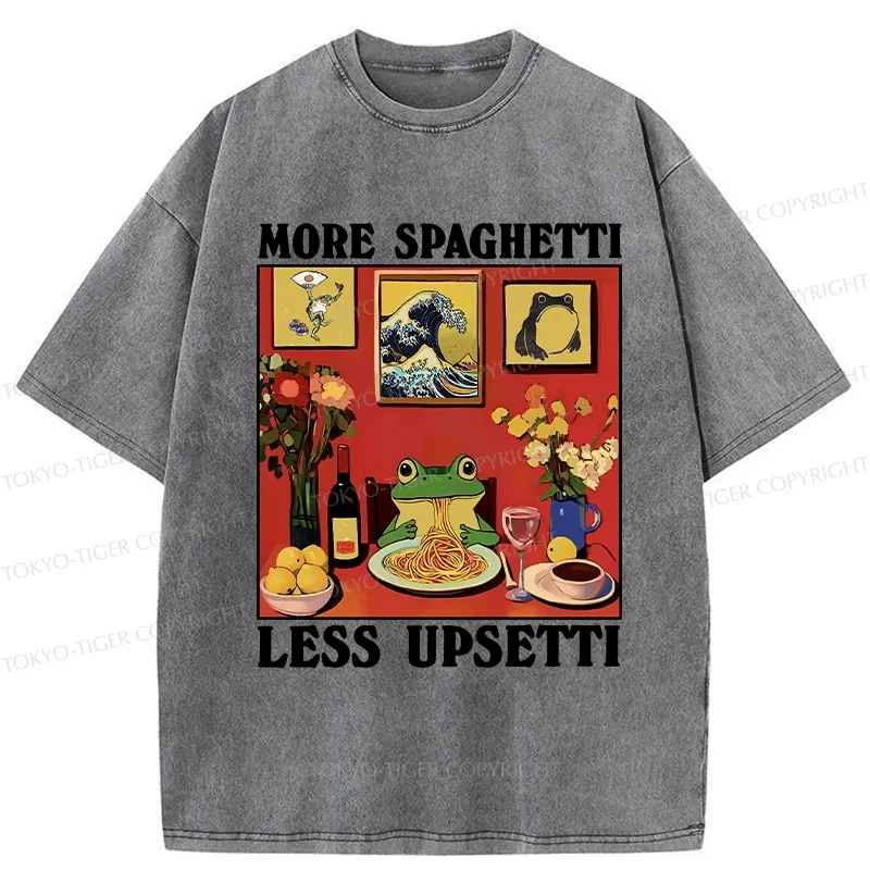 Tokyo-Tiger More Espresso Less Depresso Frog Washed T-Shirt