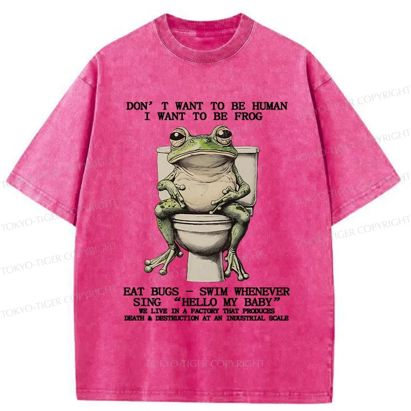 Tokyo-Tiger I Just Want To Be A Frog Washed T-Shirt