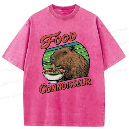 Tokyo-Tiger Gourmet Connoisseur Washed T-Shirt