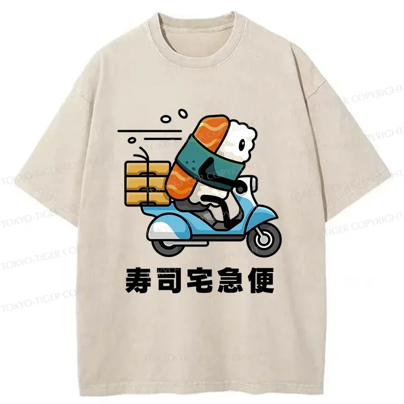 Tokyo-Tiger Sushi Express Washed T-Shirt