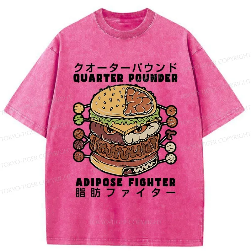 Tokyo-Tiger Big Mac Hamburger Washed T-Shirt