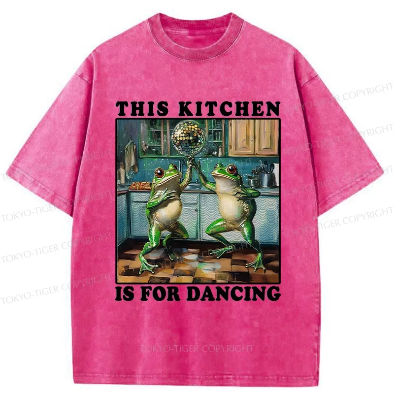 Tokyo-Tiger This Kitchen Is For Dancing Washed T-Shirt