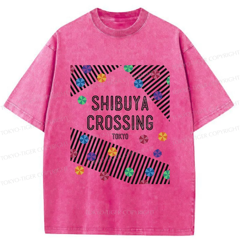 Tokyo-Tiger Shibuya Crossing Washed T-Shirt