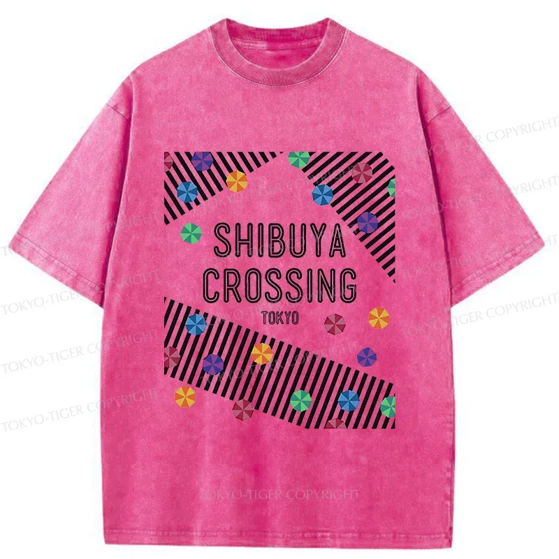 Tokyo-Tiger Shibuya Crossing Washed T-Shirt