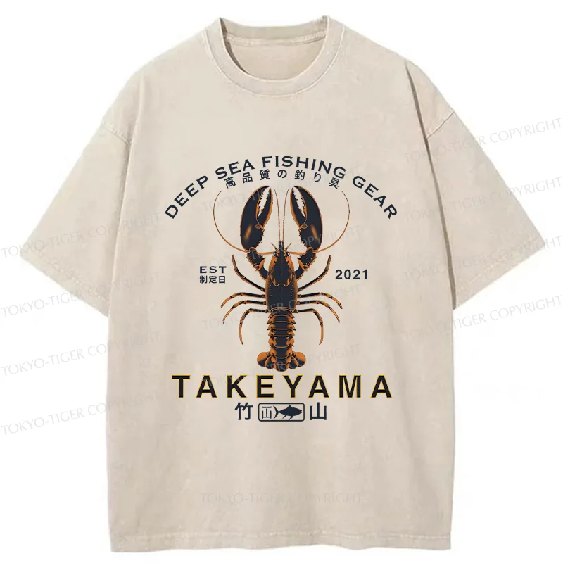 Tokyo-Tiger Deep Sea Prawn Washed T-Shirt