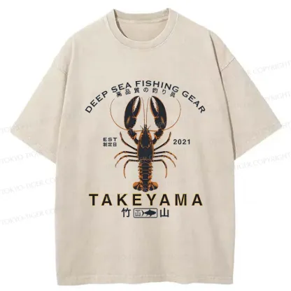 Tokyo-Tiger Deep Sea Prawn Washed T-Shirt