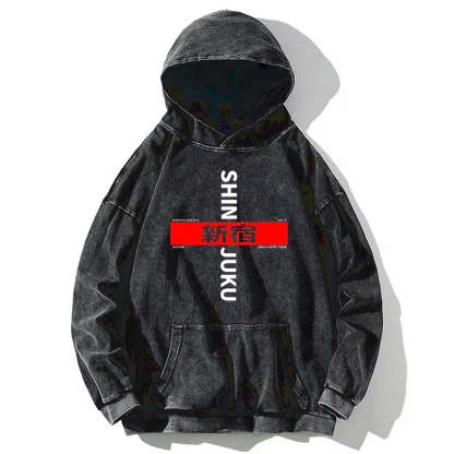 Tokyo-Tiger Shinjuku Prefecture Japan Washed Hoodie