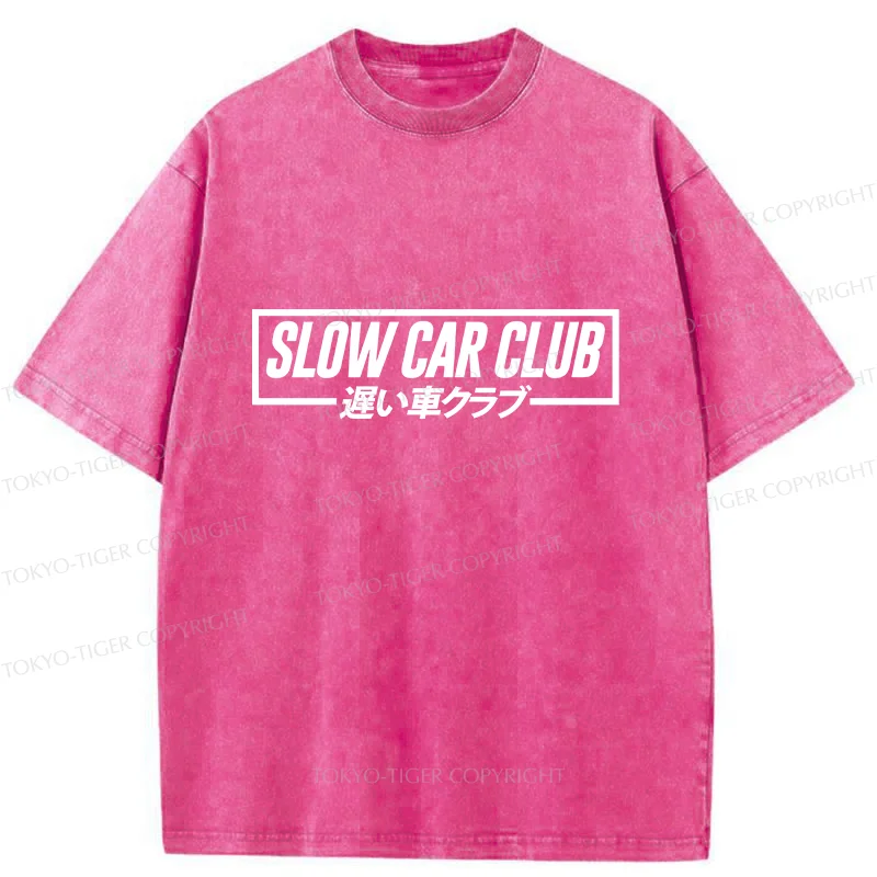 Tokyo-Tiger Japan Automobile Club Washed T-Shirt