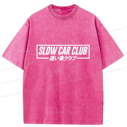 Tokyo-Tiger Japan Automobile Club Washed T-Shirt