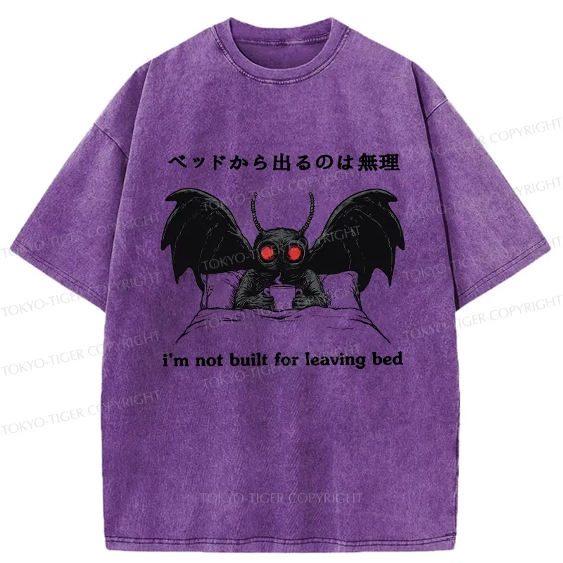 Tokyo-Tiger I'm Not Born To Leave The Bed Washed T-Shirt