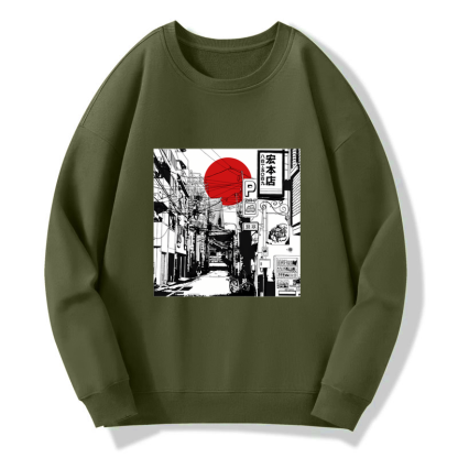 Tokyo-Tiger Sunrise On The Street Sweatshirt