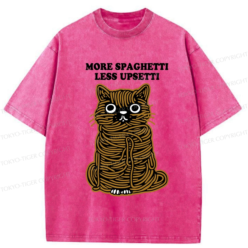 Tokyo-Tiger More Spaghetti Less Upsetti Cat Washed T-Shirt
