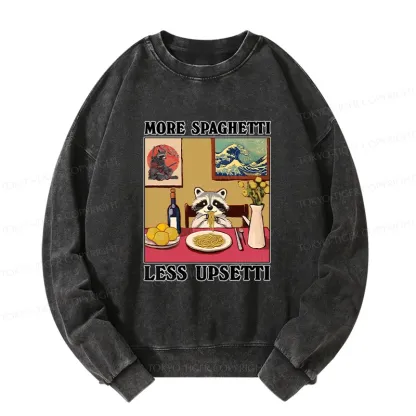 Tokyo-Tiger More Spaghetti Less Upsetti Japanese Washed Sweatshirt