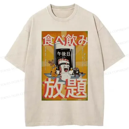Tokyo-Tiger Japanese Buffet Washed T-Shirt