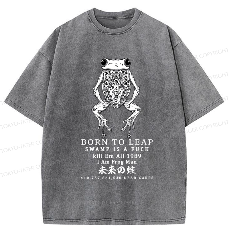 Tokyo-Tiger Born To Leap Washed T-Shirt