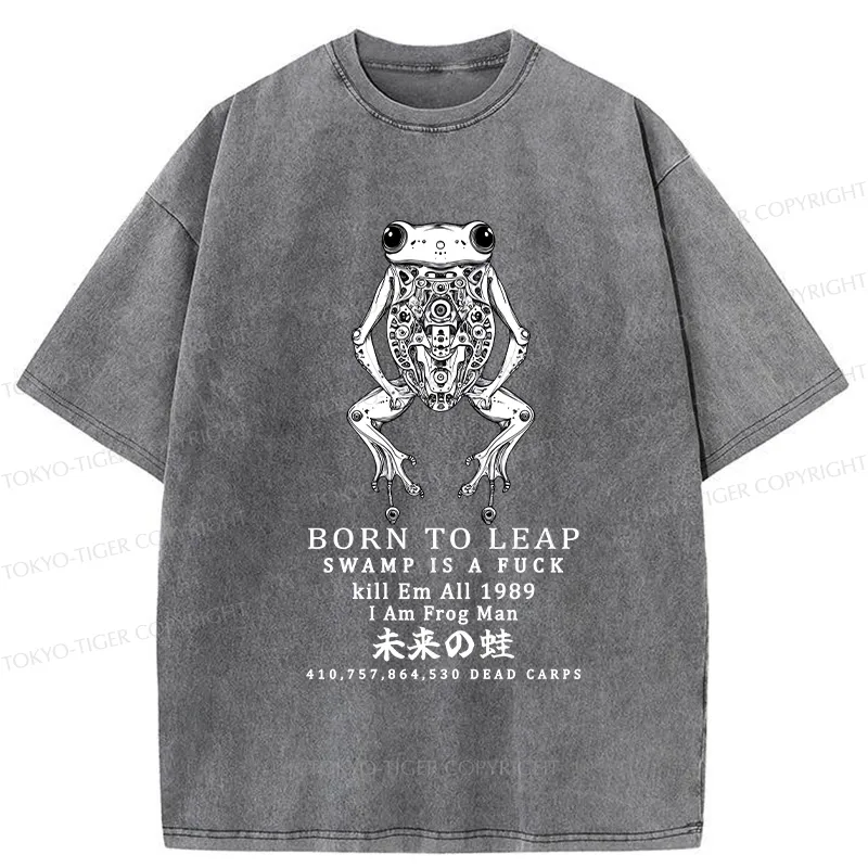 Tokyo-Tiger Born To Leap Washed T-Shirt