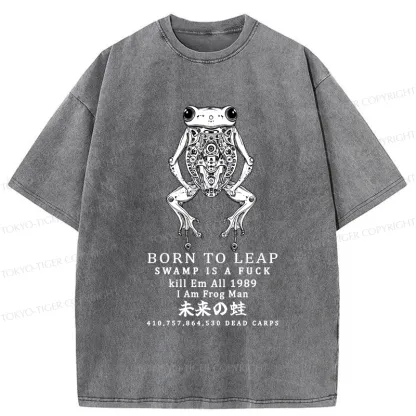 Tokyo-Tiger Born To Leap Washed T-Shirt