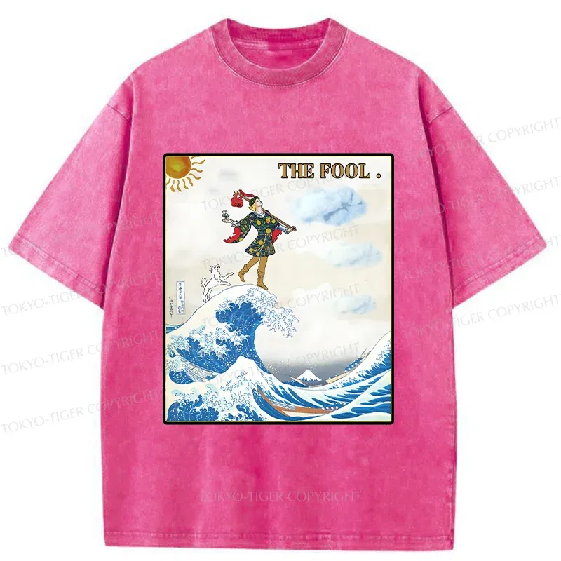 Tokyo-Tiger The Fool And The Wave Washed T-Shirt