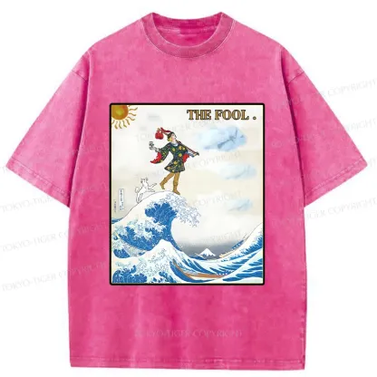 Tokyo-Tiger The Fool And The Wave Washed T-Shirt