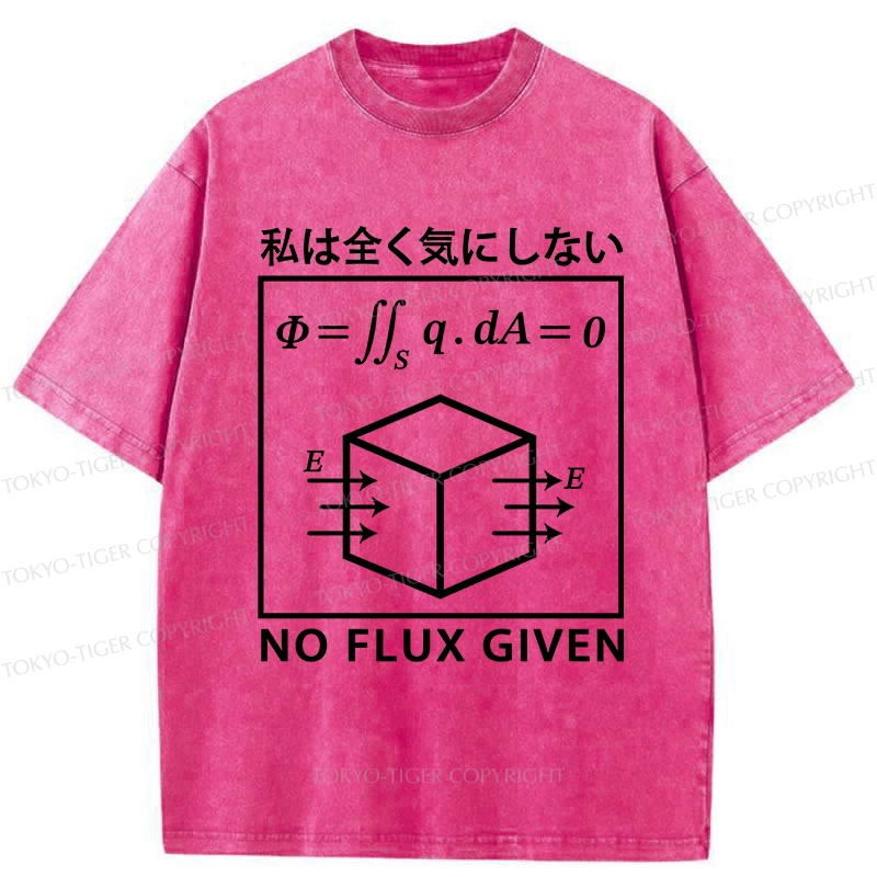 Tokyo-Tiger No Flux Given Funny Washed T-Shirt