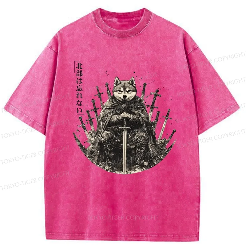 Tokyo-Tiger Valiant Shiba Leader Washed T-Shirt