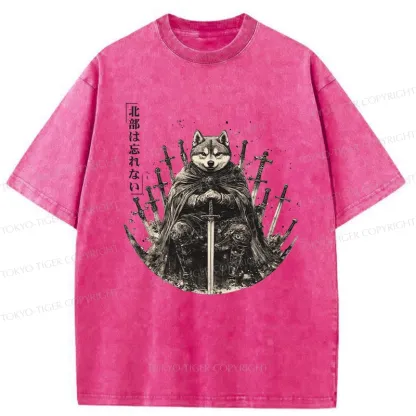 Tokyo-Tiger Valiant Shiba Leader Washed T-Shirt