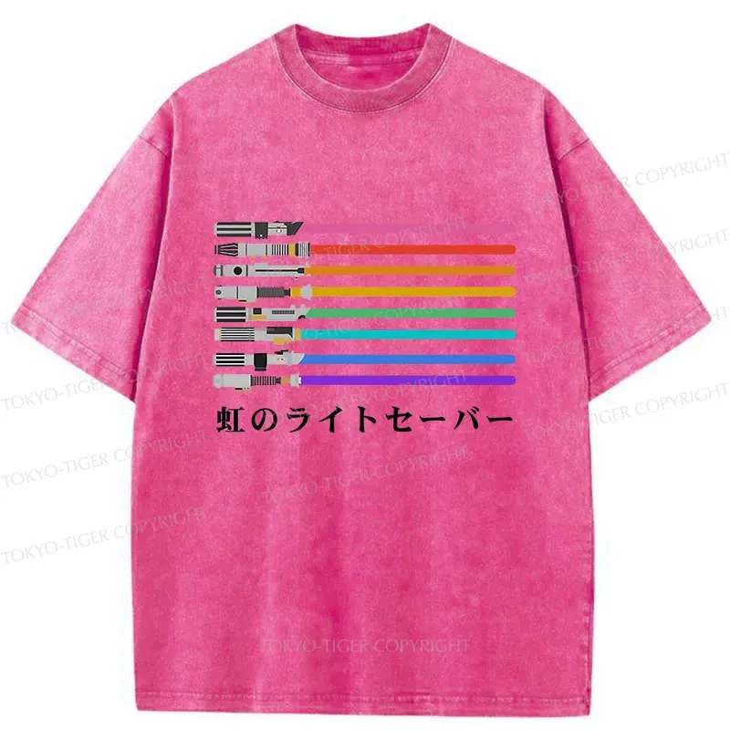 Tokyo-Tiger Rainbow Weapons Washed T-Shirt