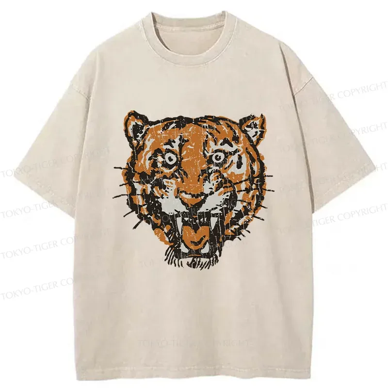 Tokyo-Tiger Vintage Japanese Tiger Washed T-Shirt