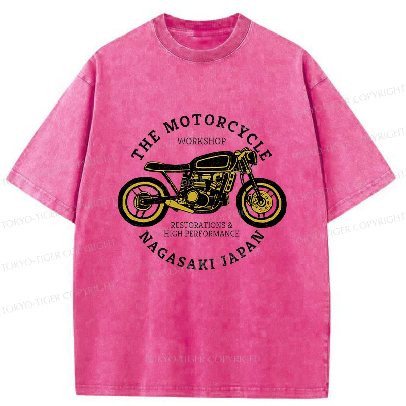 Tokyo-Tiger Japanese Motorcycle Washed T-Shirt