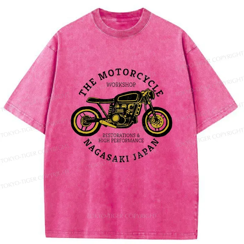 Tokyo-Tiger Japanese Motorcycle Washed T-Shirt