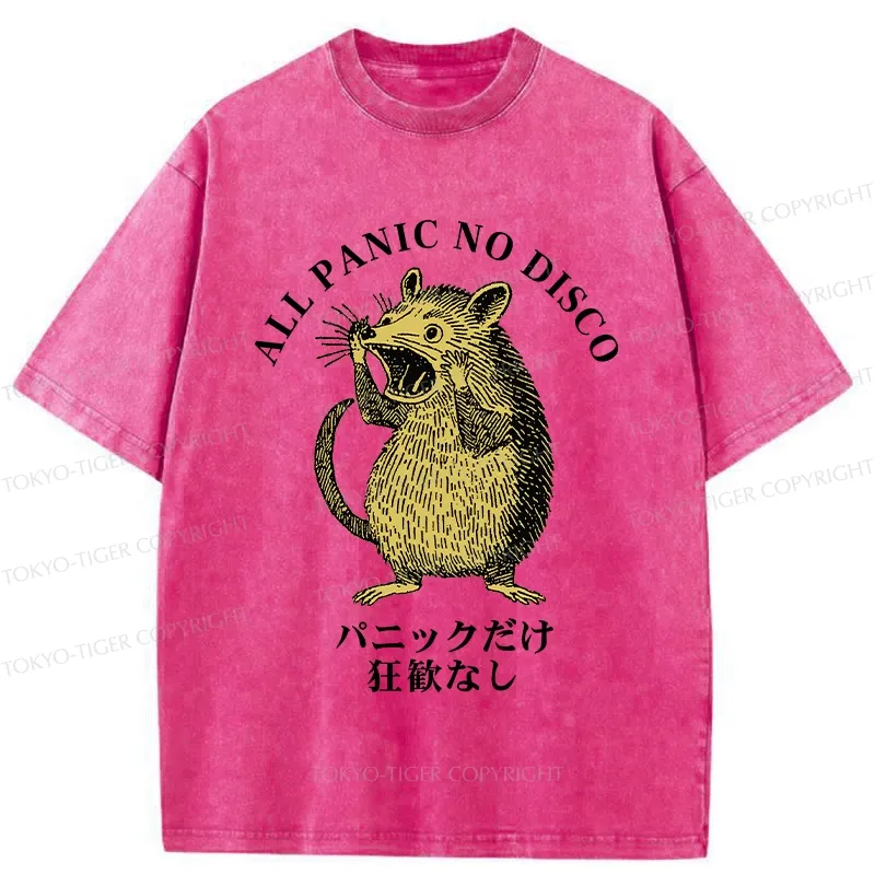 Tokyo-Tiger All Panic No Disco Washed T-Shirt