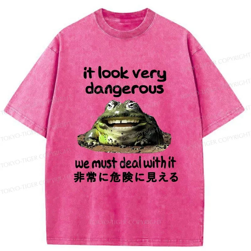 Tokyo-Tiger Dangerous Frog Washed T-Shirt