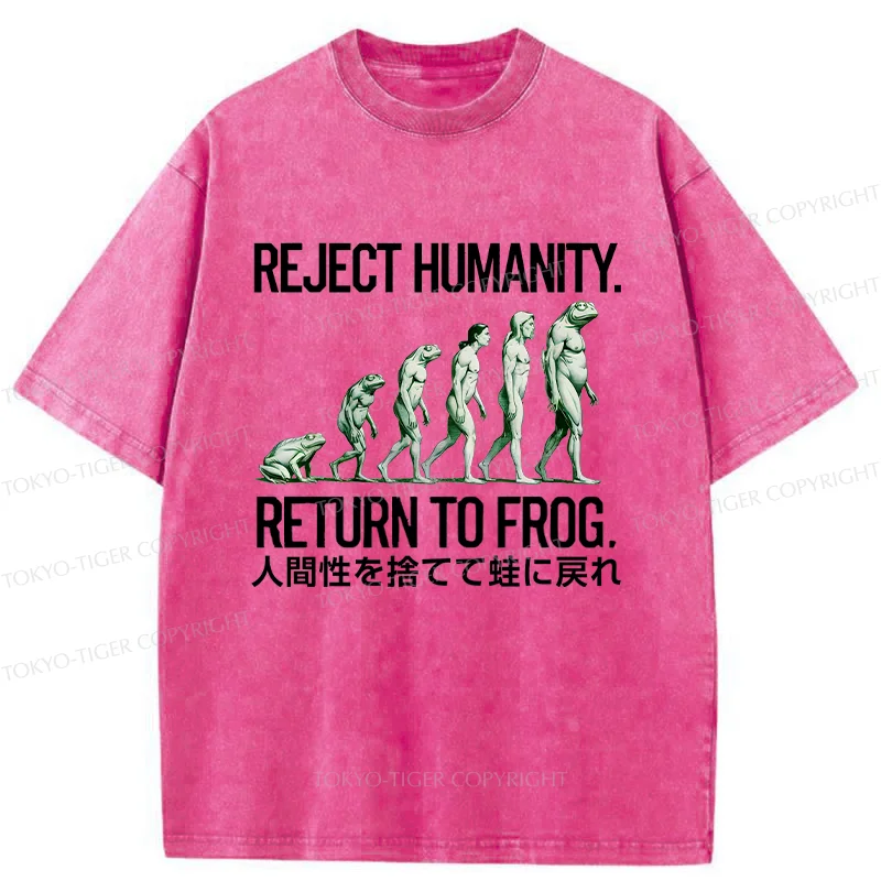 Tokyo-Tiger Degenerate Into A Frog Washed T-Shirt