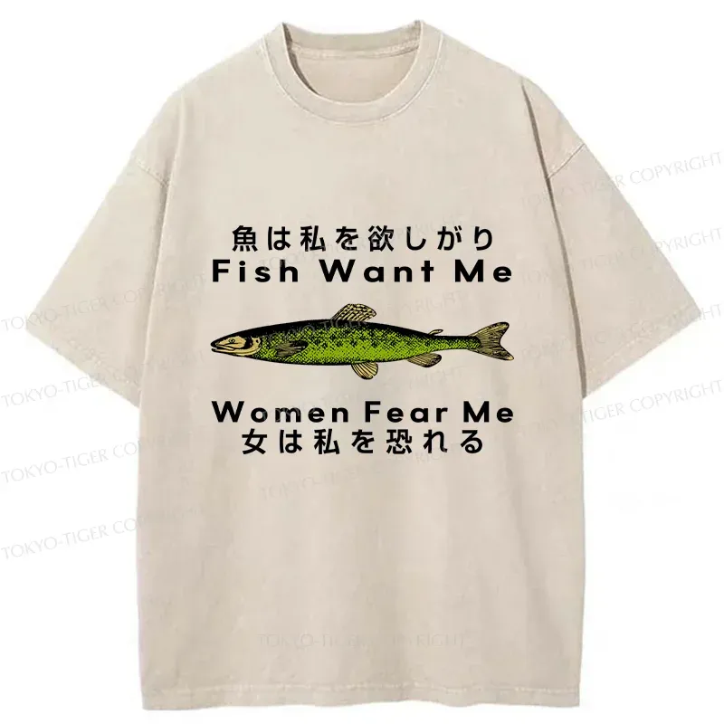 Tokyo-Tiger Fishing Essential Washed T-Shirt