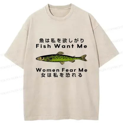 Tokyo-Tiger Fishing Essential Washed T-Shirt