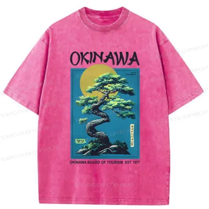 Tokyo-Tiger Vintage Japanese Bonsai Washed T-Shirt