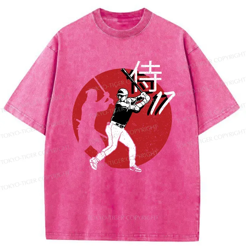 Tokyo-Tiger Ninja Baseball Washed T-Shirt