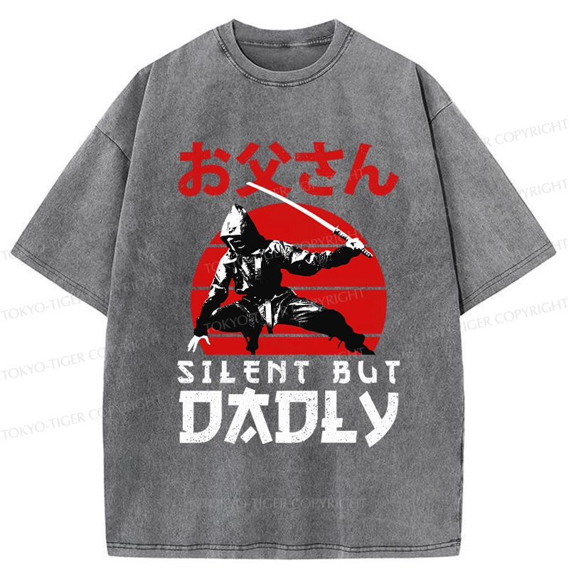 Tokyo-Tiger Happy Father's Day Washed T-Shirt