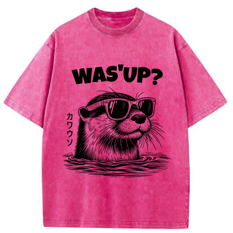 Tokyo-Tiger Was'up Otter Washed T-Shirt