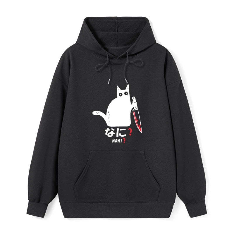 Tokyo-Tiger A Puzzled Cat Holding A Knife Classic Hoodie Sale