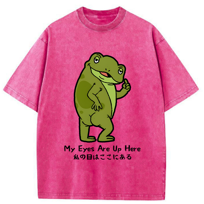 Tokyo-Tiger My Eyes Are Here Washed T-Shirt