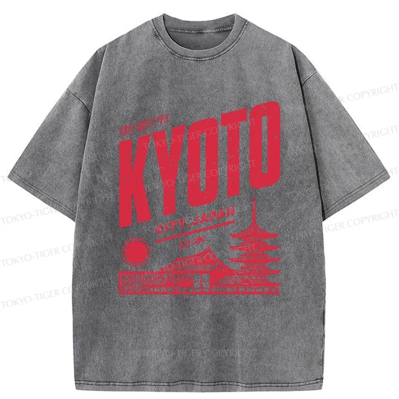 Tokyo-Tiger Vintage Kyoto Washed T-Shirt