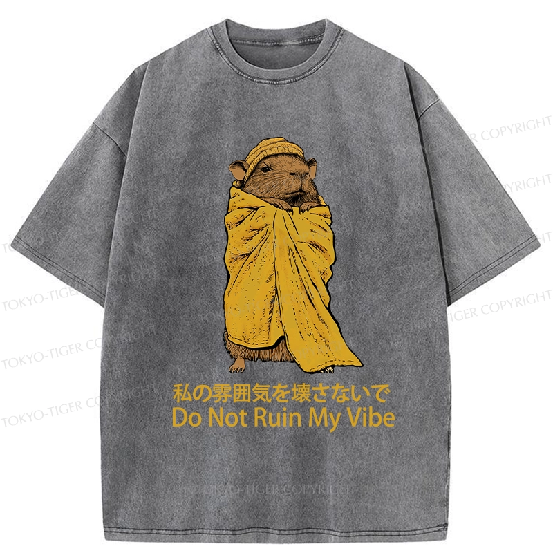 Tokyo-Tiger Don't Spoil My Mood Washed T-Shirt