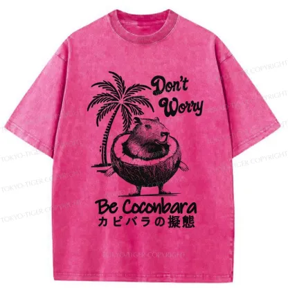 Tokyo-Tiger Don't Worry Be Coconbara Washed T-Shirt