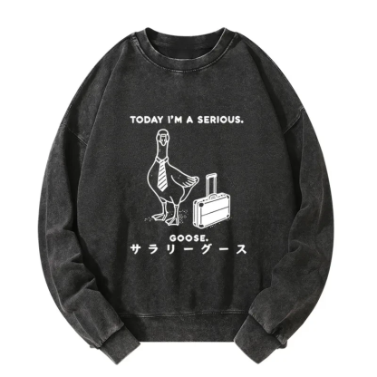 Tokyo-Tiger Hard Working Goose Washed Sweatshirt