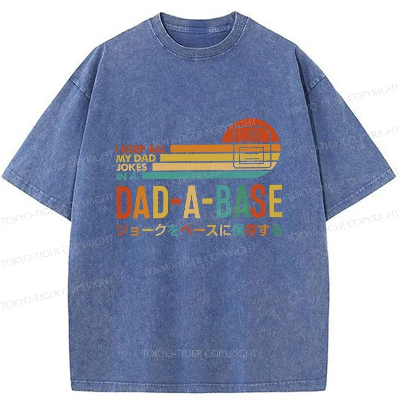 Tokyo-Tiger Dad Jokes Washed T-Shirt