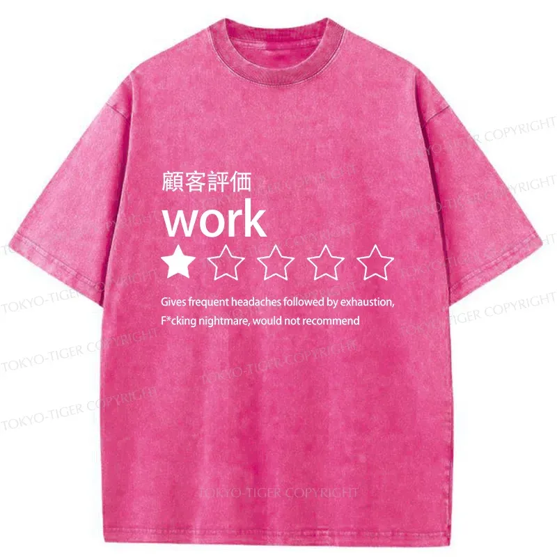 Tokyo-Tiger Evaluation Work Washed T-Shirt