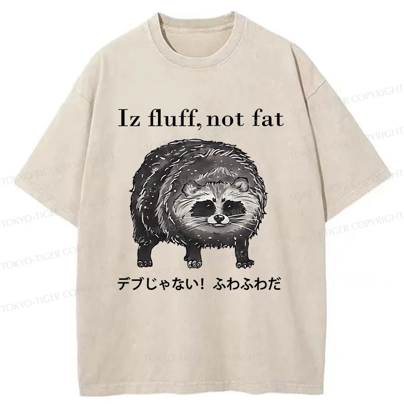 Tokyo-Tiger Furry Raccoon Washed T-Shirt
