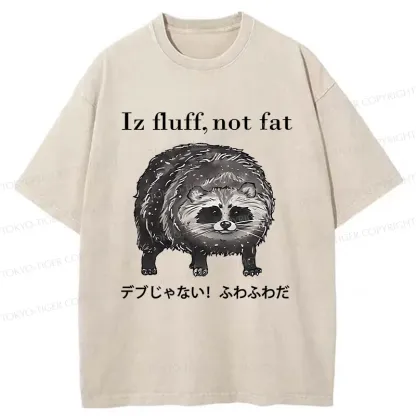 Tokyo-Tiger Furry Raccoon Washed T-Shirt