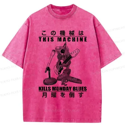 Tokyo-Tiger Beat The Monday Blues Washed T-Shirt